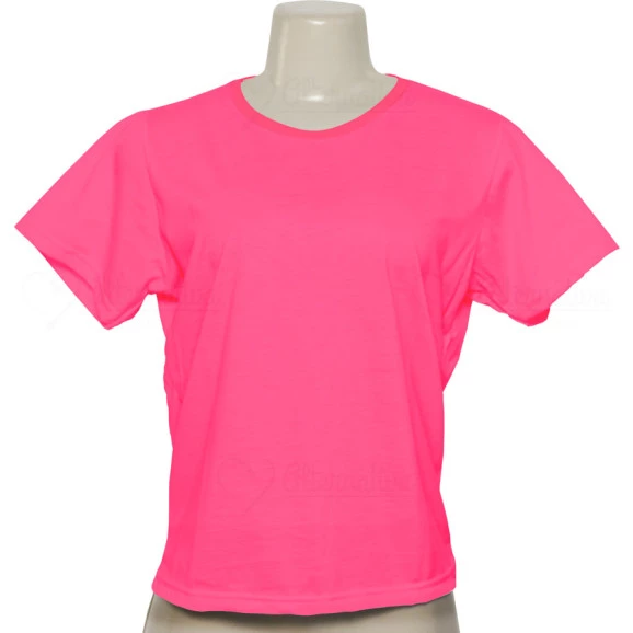 Baby look neon pink para sublimação