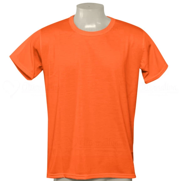 Camiseta neon laranja para sublimação